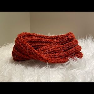 Handmade Stretchy Headband - burnt orange